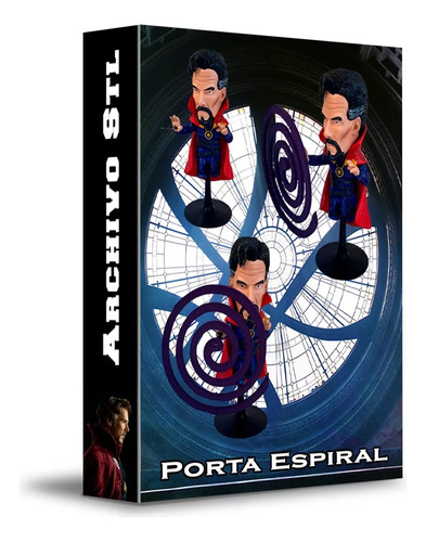 Archivos Stl Porta Espiral, Dr Strange Caracol Mosquitos