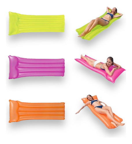 Colchón Inflable P/alberca + Salvavidas Infantil Regalo