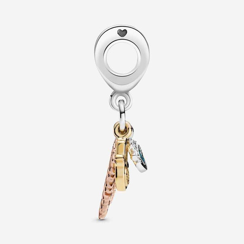 Charm Pandora Hamsa, El Ojo Y Pluma De Espiritualidad