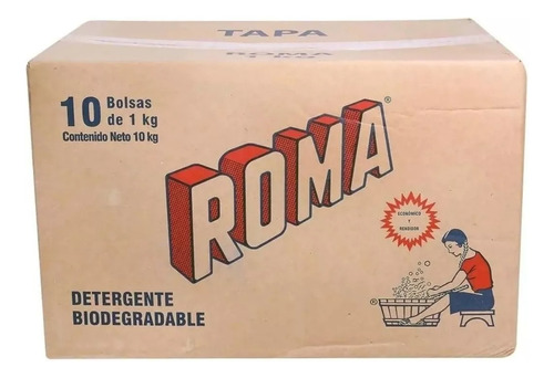 Caja De Jabón Roma C/10 Bolsas De 1kg C/u (10kg)