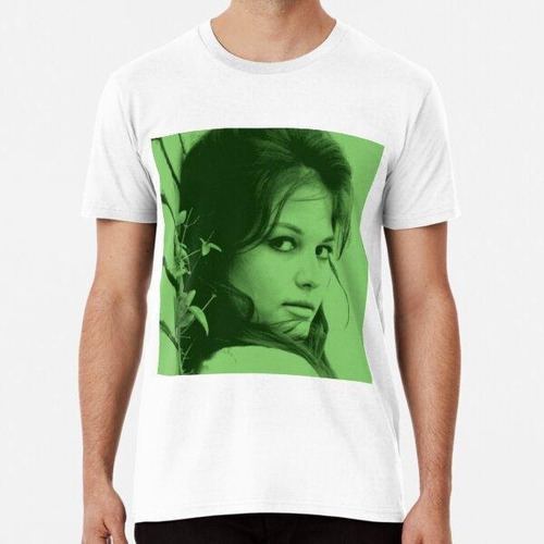 Remera Claudia Cardinale En Verde Algodon Premium 