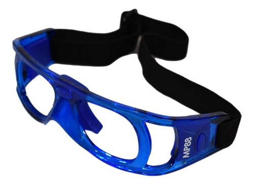 Imagen 5 de 6 de Lentes Goggles Protectores Master Pro Frontenis Azul