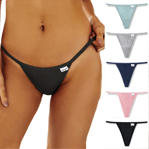 Pack De 5 Tangas Sexy De Cintura Baja Para Mujer