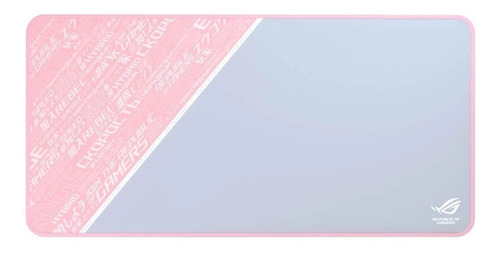 Mouse Pad gamer Asus Sheath ROG de goma xl 440mm x 900mm x 3mm pink/gray
