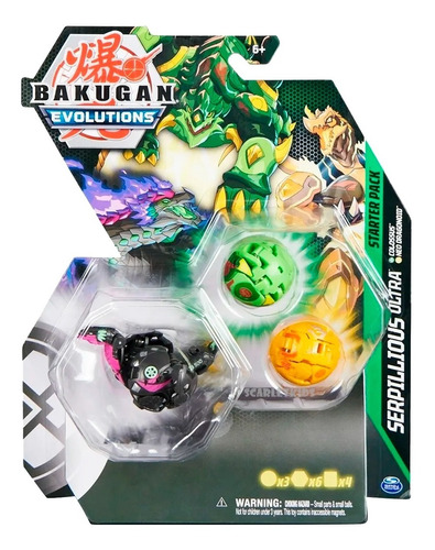 Bakugan Pack De Inicio Ultra X3 Original Pack Scarlet Kids