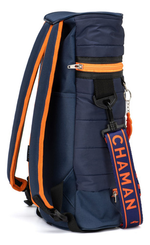 Bolso Matero Mochila Morral El Viejo Chaman Cusco Colores Color Azul con Naranja
