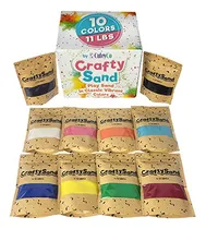 Comprar Craft Sand Cuteyco Crafty Sand, Paquete De 10 Colores, 5 Kg