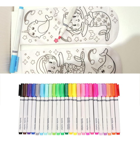 Plumon Para Tela Marcador Textil Varios Colores Graffiti