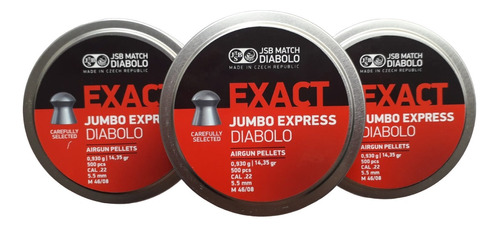 3 Latas Diabolo Exact Jumbo Express Cal 5.5mm