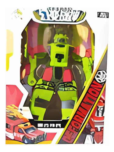 Robot De Juguete Tipo Transformers Calidad Top Economico Robot Azul Con Amarillo
