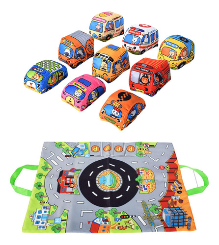 Juguete De Coches Blandos Con Bolsa De Almacenamiento De