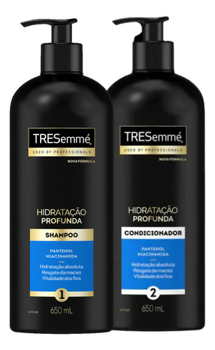  Kit Shampoo E Cond Tresemmé Hidratação Profunda 650ml