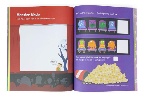 Libro De Actividades Para Niños En Ingles Halloween