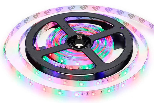 Cinta Led 5 Mtos Rgb Multicolor Con Adaptador Y Control