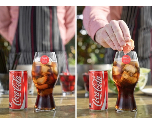 Conjunto 2 Copos De Cristal Riedel Coca Cola 480ml Premium
