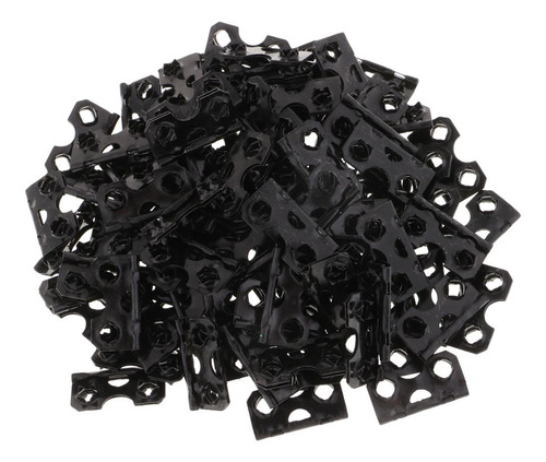 3 X 100pcs 28x15mm Com Orifícios Duplos De Metal