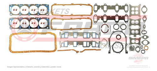 Juego Juntas Mercury Monterey V8 6.4l 16v Ohv 1961-1970