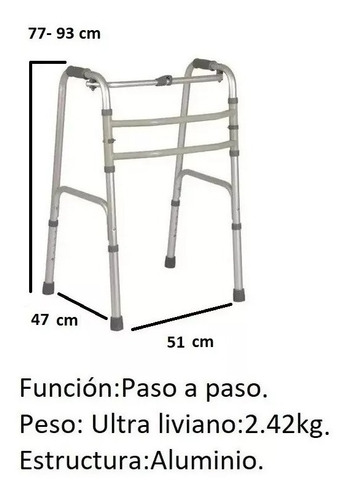 Imagen 5 de 6 de Eleva Water Silla Ducha+ Andador Ortopedia Aluminio Plegable
