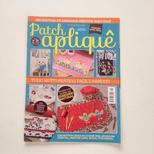 Revista Arte Fácil Patch Apliquê Avental Bolsa Pano Cc177