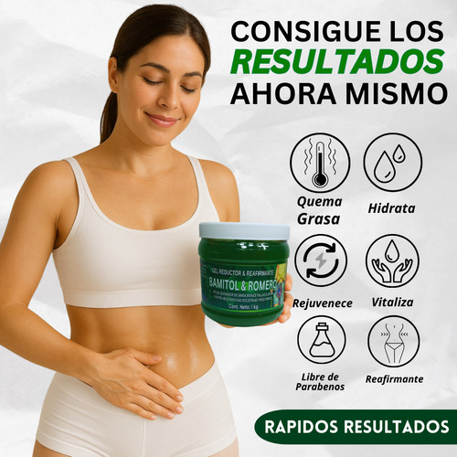 Gel Reductor Con Extracto Bamitol & Romero 1 Kg Relingo Bamitol Y Romero