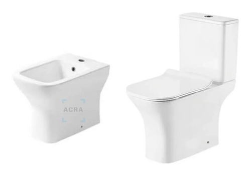 Juego/combo Baño Inodoro Y Bidet Zoe Golf Acra