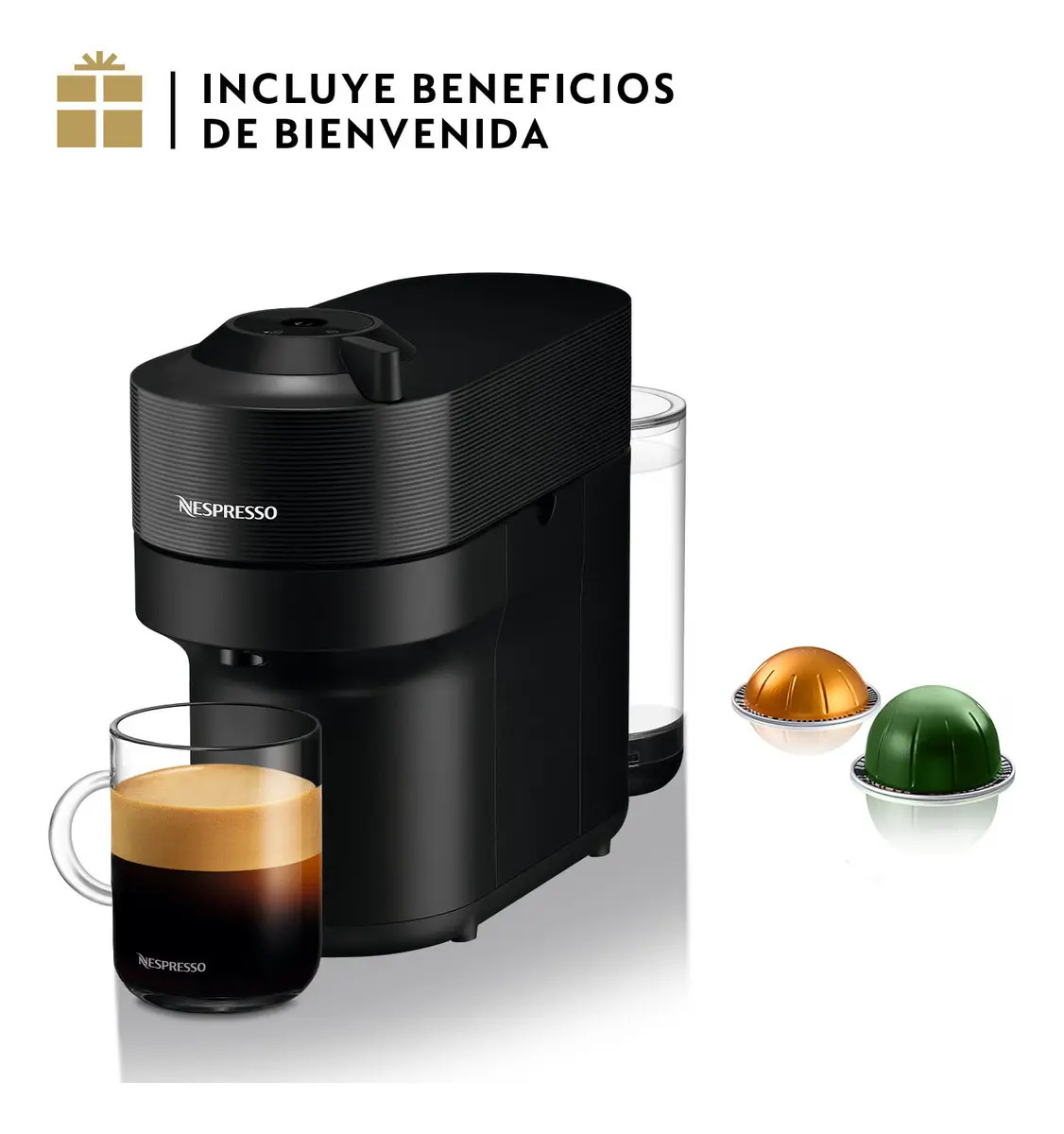 Cafetera Nespresso Vertuo Pop Color Negro