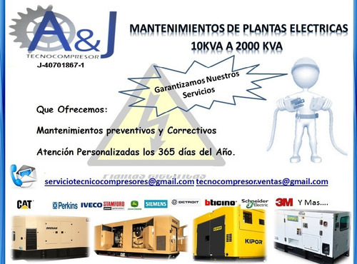 Imagen 3 de 8 de Mantenimiento De Compresor De Tornillo Y Plantas Electricas