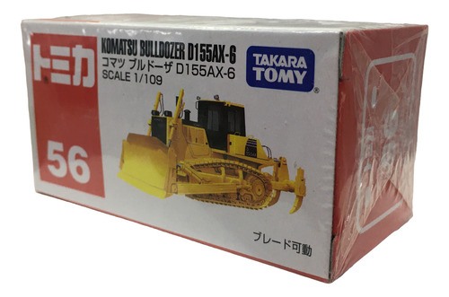 Takara Tomy Tomica No.56 Komatsu Bulldozer D155ax-6 1/109