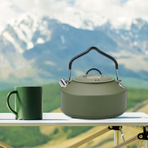 Tetera Para Acampar Tetera Con Asa Tetera Hervidor De Verde