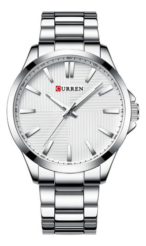 Reloj Simple Con Cinturón De Acero Curren Para Hombre