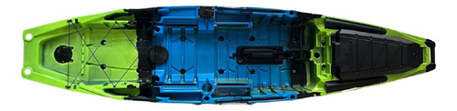 Caiaque Predador 1290 - Milha Nautica Cor Verde com azul