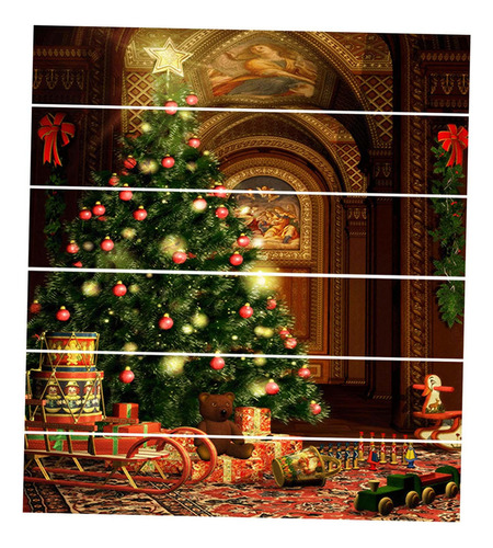 6 Piezas 3d Árbol De Navidad Escalera Pegatinas Decoración