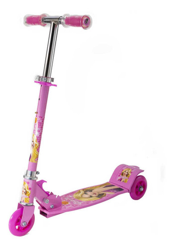 Brinquedo De Menina7 8 9anos Patinete Rosa De Princesas