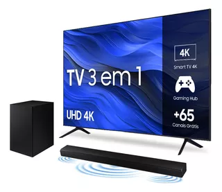 Samsung Smart Tv 65 Uhd 4k + Soundbar Samsung Hw-a555