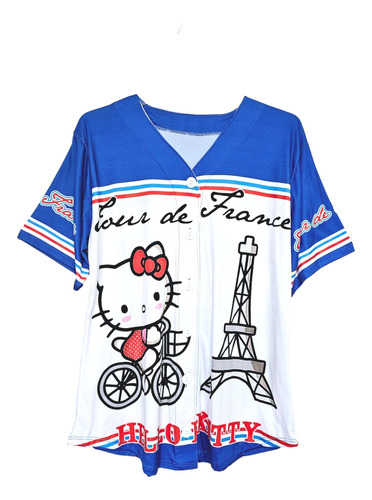 Blusas Mujer Camisa Maxi Blusa Blusón Hello Kitty Unitalla