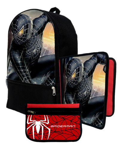 Mochila+ Funda Carpeta+ Cartu De Spiderman #10