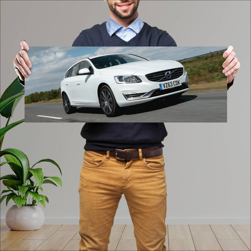 Cuadro 30x80cm Auto 2013 Volvo V60 Uk Auto 411