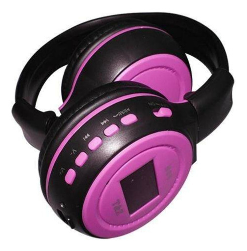 Auriculares Auriculares Auriculares Sd Fm N65 Pink