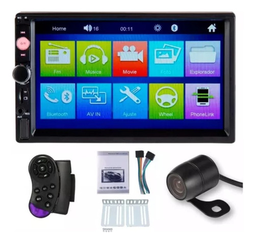 Radio Carro Pantalla 7' Tactil Mirrorlink Bluetooth Usb