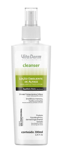 Vita Derm Loção Emoliente De Alface Cleanser 200ml