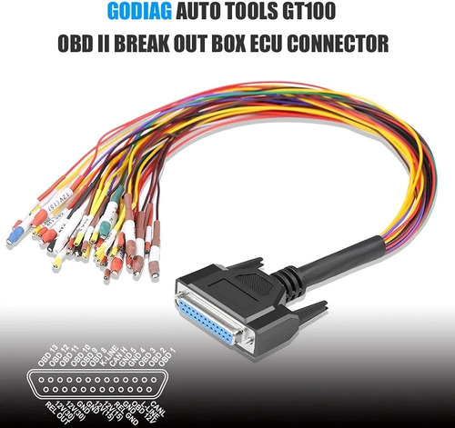 Imagen 3 de 4 de Godiag Gt100 Conector De Ecu Automotriz Obd2 Y Multifuncion