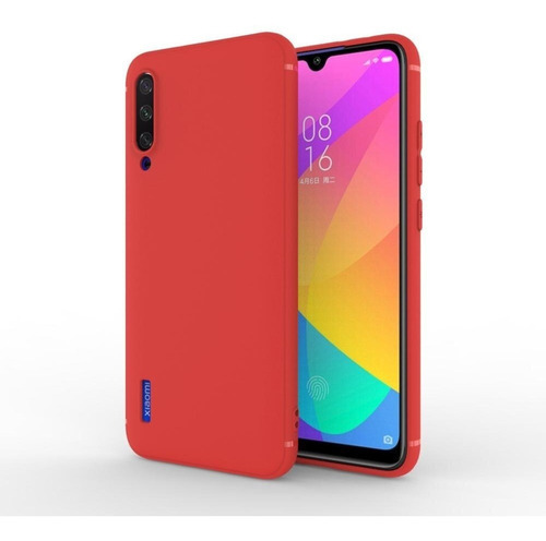 Funda de TPU mate delgada para Xiaomi Mi A3/CC9e 6.08, color rojo