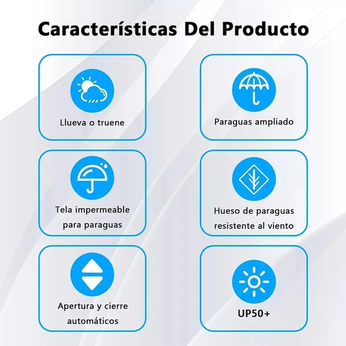 Banna Negro Paraguas Plegable Automático, Antiviento, Luz Led, Abrir Y Cerrar Automático, Robusto Ligero Resistente, , Adultos, Hombres Y Mujeres, Grande Con 12 Varillas