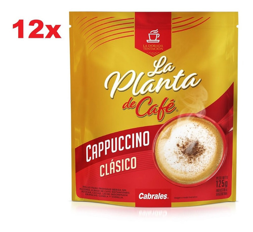 12x Cafe Cabrales Capuccino La Planta De Cafe Doypack 125gr
