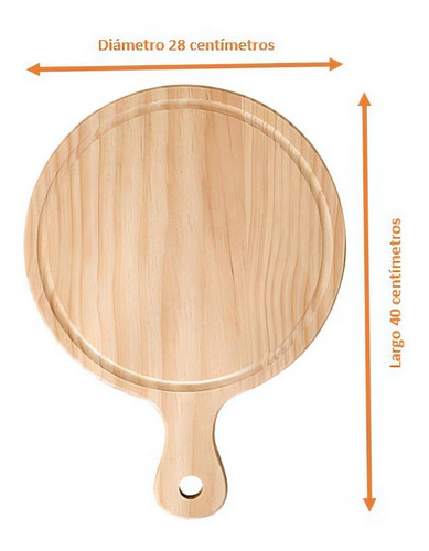 Tabla Quesos Pizza Redonda 44 Cm Diámetro