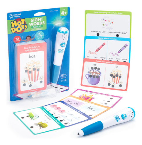 Juego De Tarjetas Hot Dots Para Aprender A Leer Niños