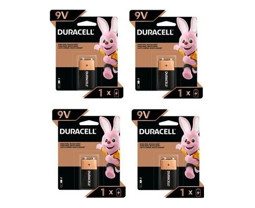 Duracell Bateria 9v Pack X 4 Unidades