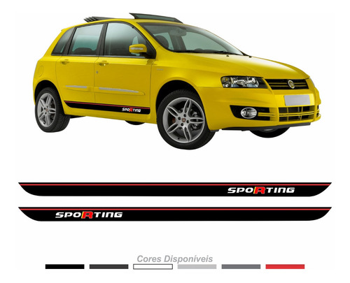 Adesivo Faixa Lateral Fiat Stilo Sporting Stilo33