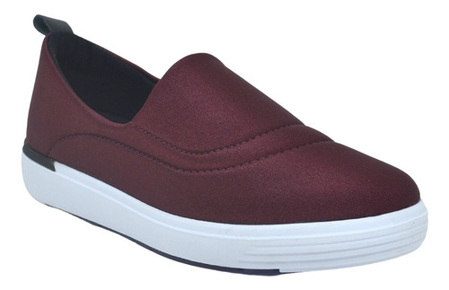 Tenis Feminino Slipon Usaflex Care Ac5106db Vinho Red