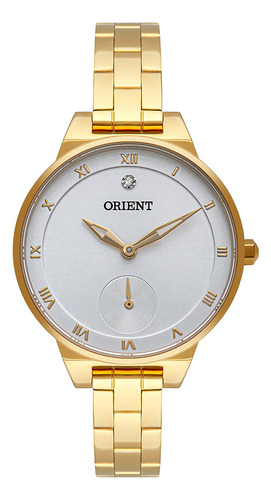 Relógio Orient Feminino Eternal Dourado Fgss0142-s3kx Cor do fundo Branco